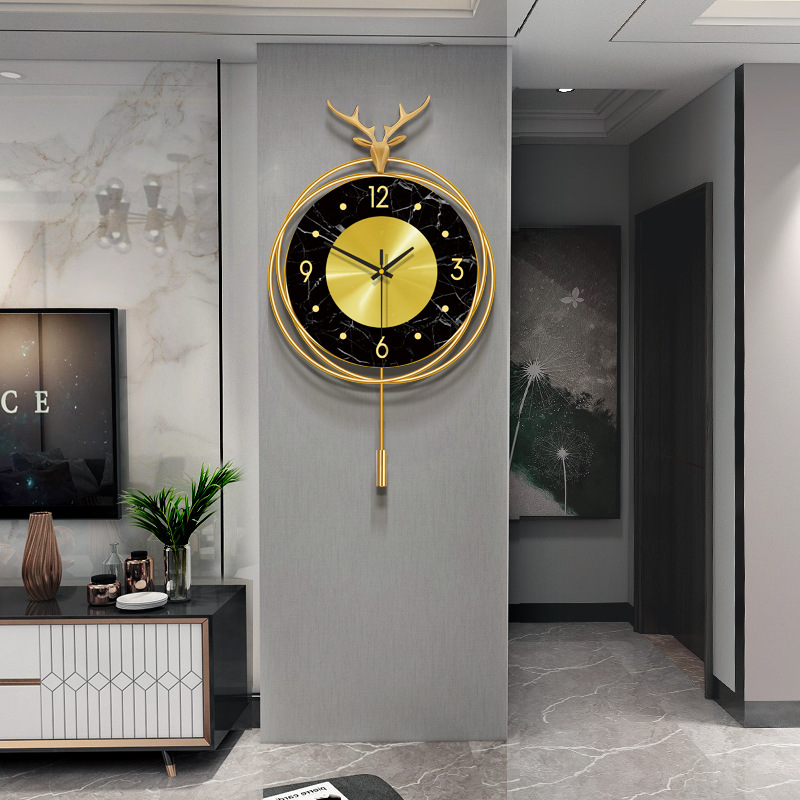Luxury Lifestyle Homes - Luksusowy zegar w stylu do salonu,